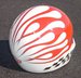 Custom Flamed & Checkerboard Helmet for Steve Schmidt NHRA Pro Stock. 